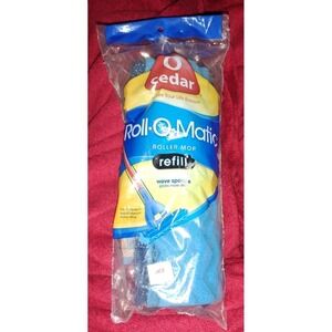 O' Cedar Roll-O-Matic Roller Mop Refill 8.5" Wave Sponge Blue Ocedar O"cedar NIP